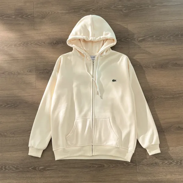 Lacoste Striped Crewneck Sweater Beige - 15