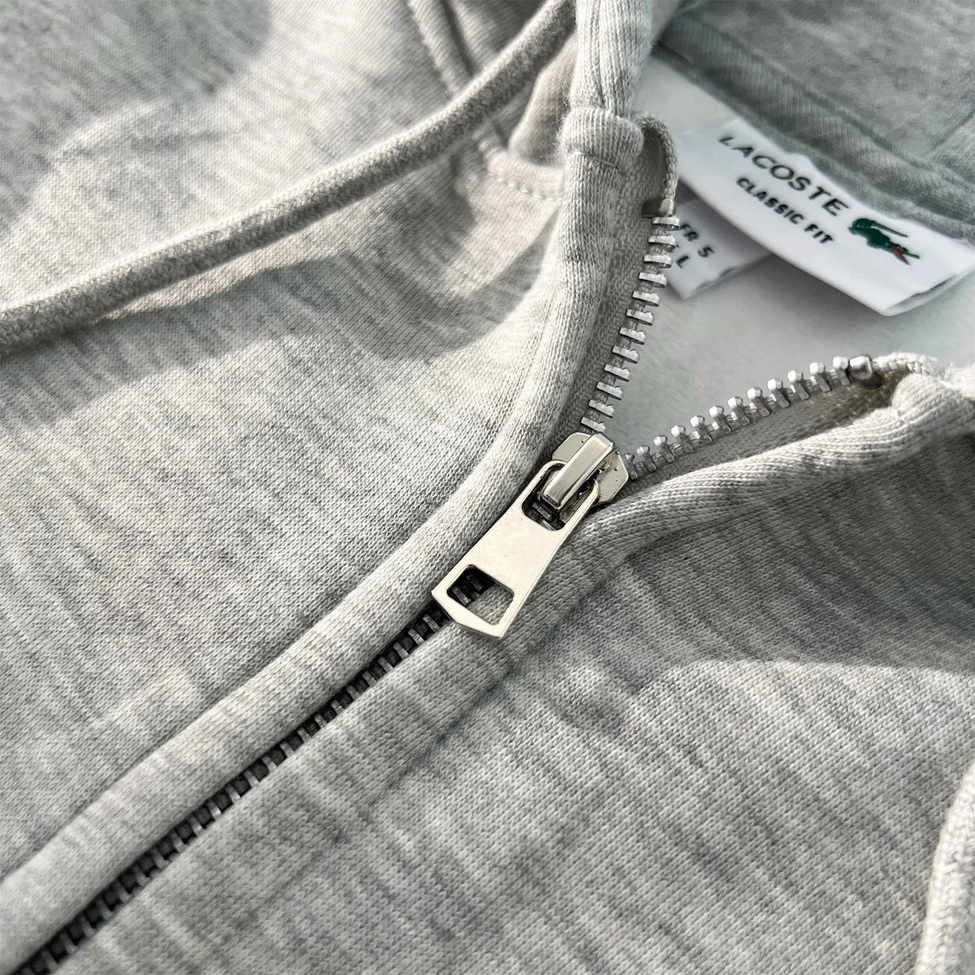 Lacoste Striped Crewneck Sweater Beige - 8