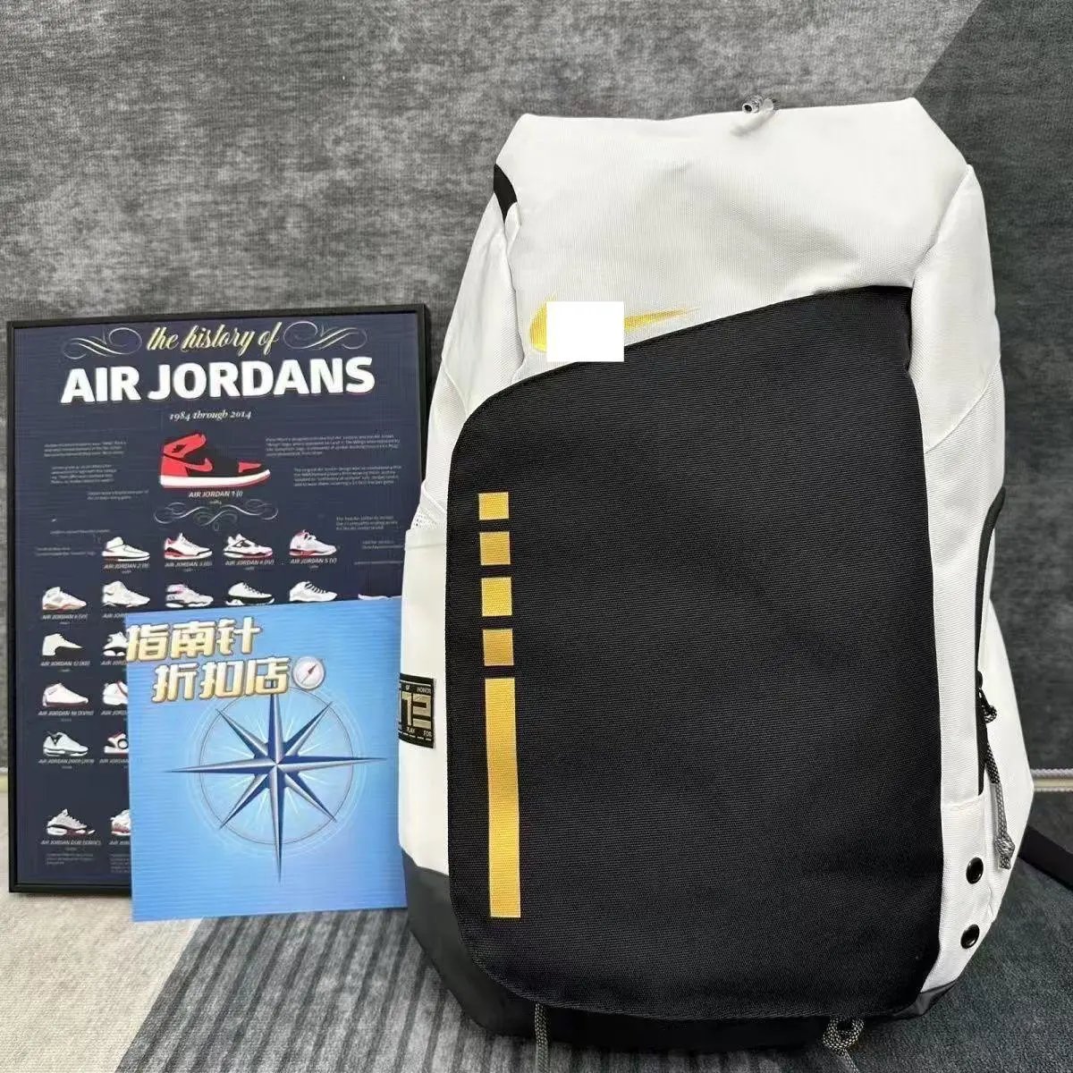 Nike Elite Black Gold Sport Backpack