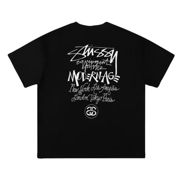 Stussy Equipment For The Modern Age Black T-Shirt - 1