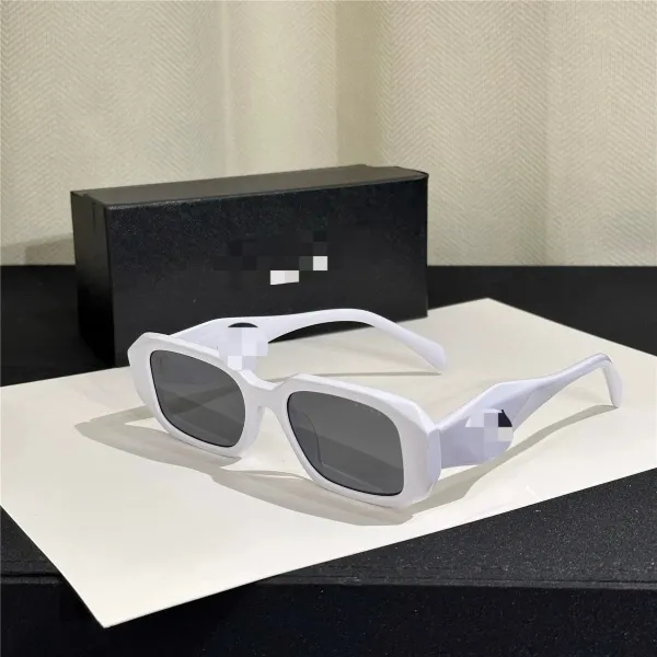 Prada Square Frame White Acetate Sunglasses - 1