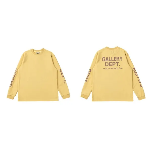 Gallery Dept. Long Sleeve Tee Yellow - 1