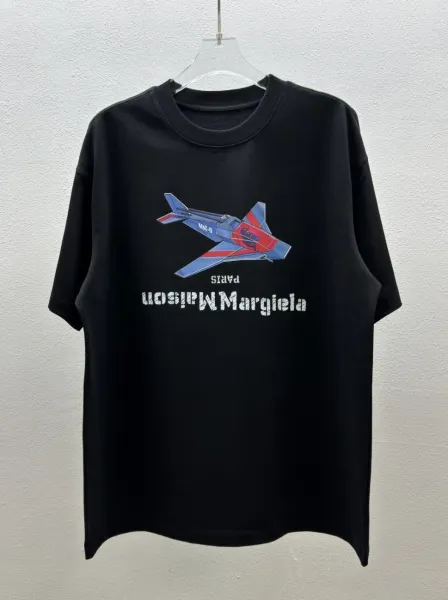 Maison Margiela MM-8 Jet Fighter Graphic Black T-Shirt - 1