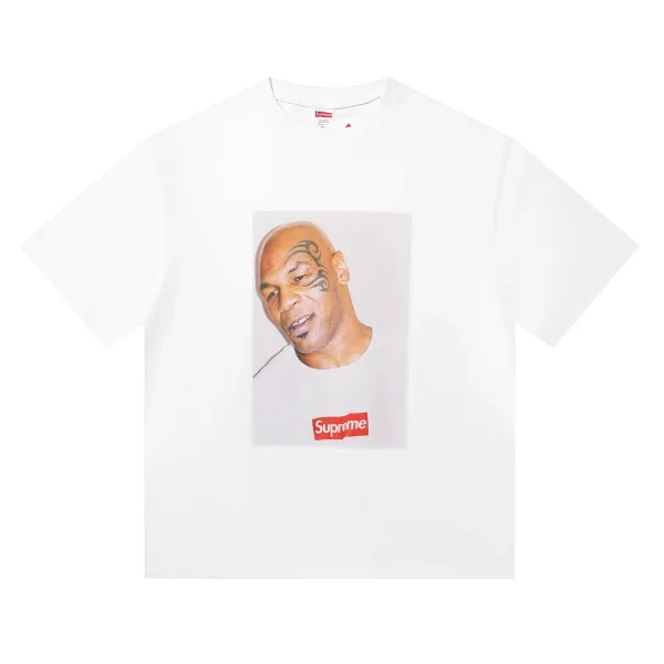 Supreme Mike Tyson Portrait White T-Shirt - 1