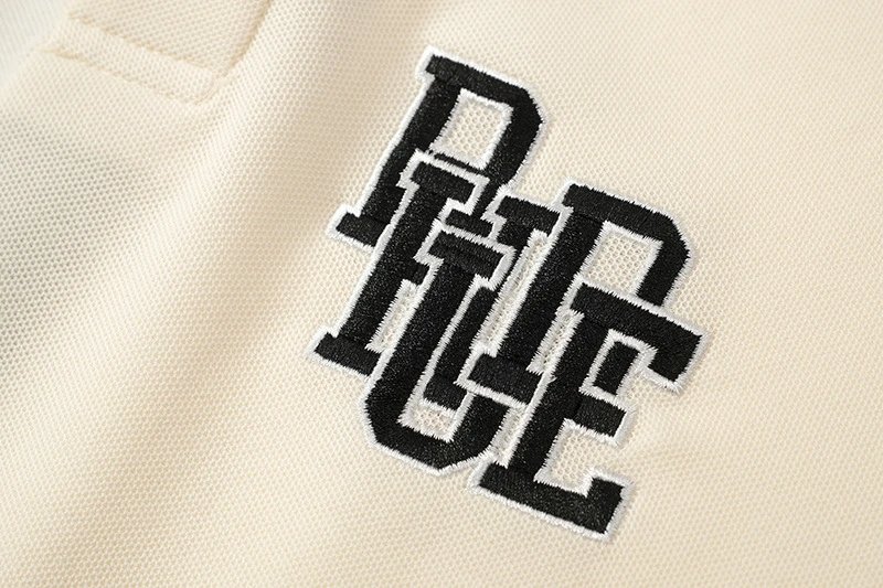 Design Polo Shirt Beige Oversized Short-Sleeve Polo Tops Polo - 5