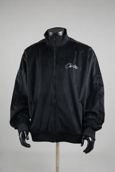 Celine Embroidered Velvet Bomber Jacket Black - 5