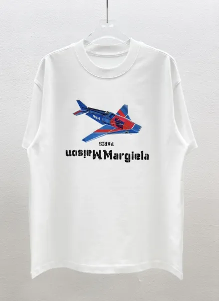 Maison Margiela Jet Fighter Graphic White T-Shirt - 1