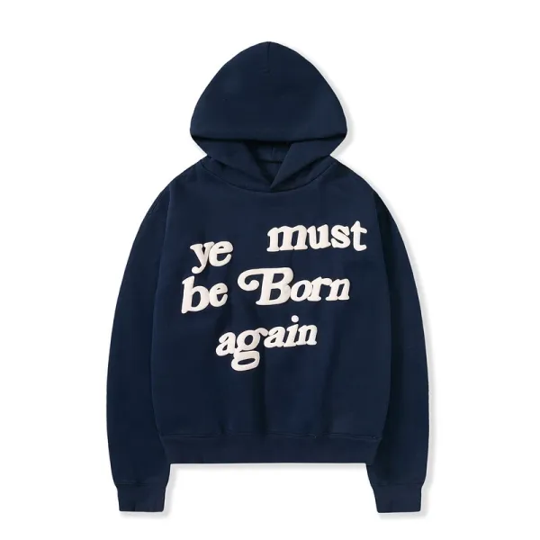 Off-White Ye Must Be Born Again Navy Hoodie - 1