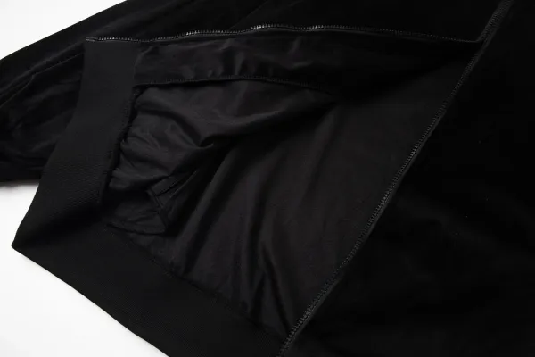 Celine Embroidered Velvet Bomber Jacket Black - 13