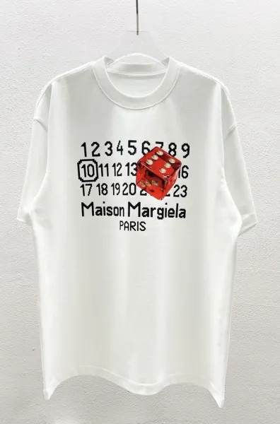 Maison Margiela Dice Print White T-Shirt - 1