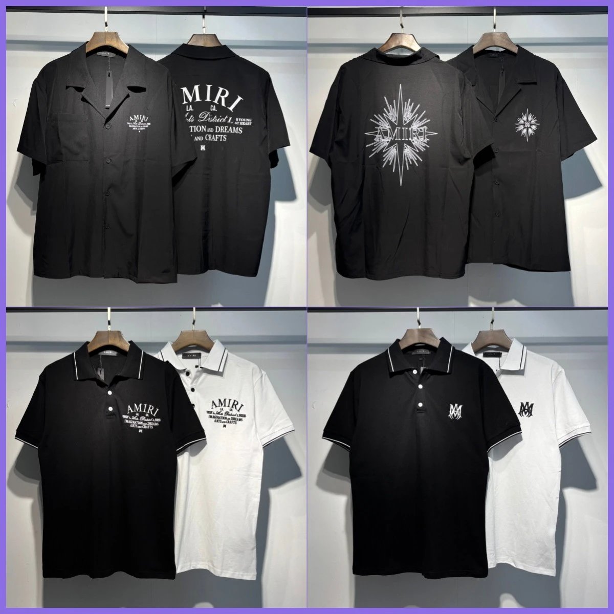 Printed Streetwear Loose Polo Shirt Women Short Sleeve Men T-Shirt Beige