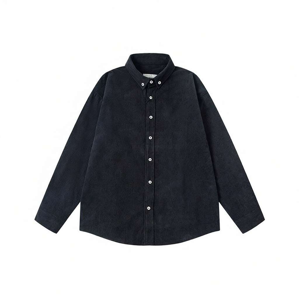Small Label Embroidered Dress Shirt photo 5