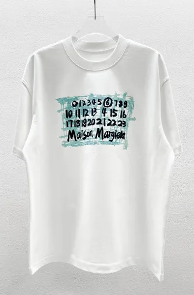 Maison Margiela Number Grid White T-Shirt - 1