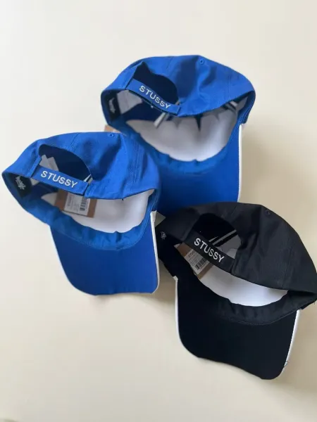 Stüssy Bold Logo Blue and Gray Baseball Cap - 20