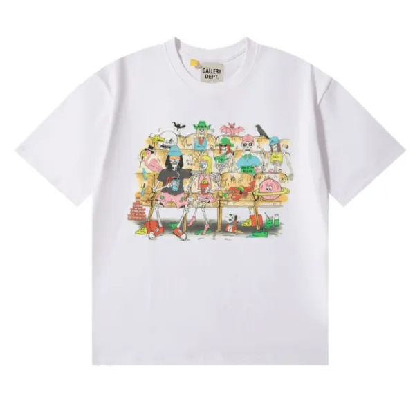 Gallery Dept. Skeleton Crew Graphic T-Shirt White - 1