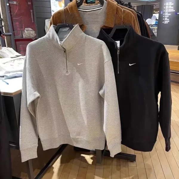 Nike Half-Zip Pullover Black Hoodie - 8