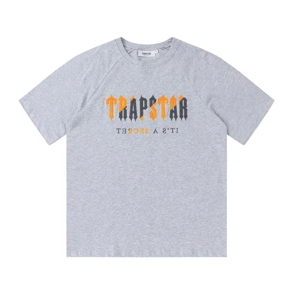 Trapstar Graphic Print Heather Gray Raglan T-Shirt - 1