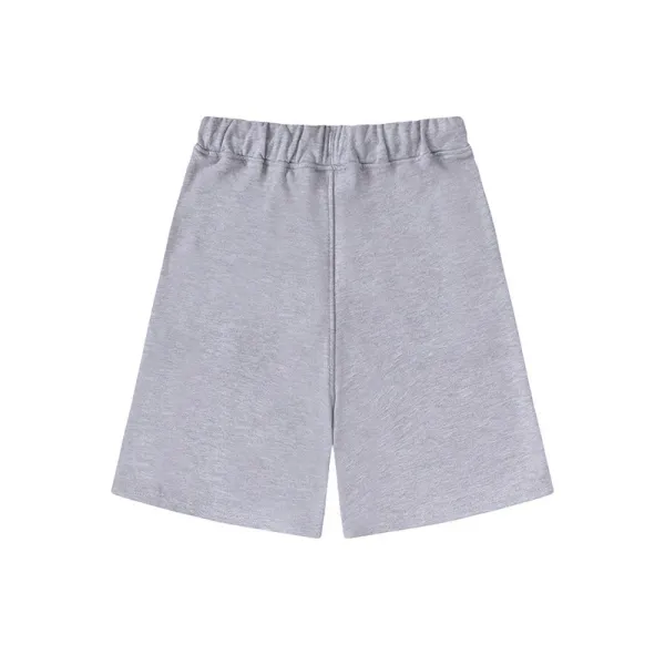Trapstar Logo Embroidered Gray Sweat Shorts - 15