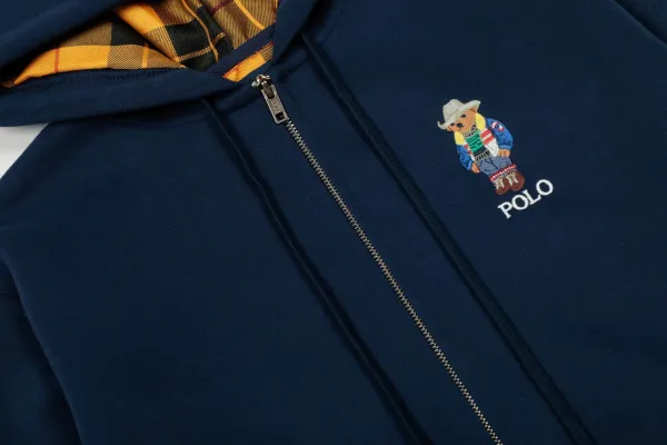 Polo Ralph Lauren Bear Logo Full-Zip Hoodie White - 22