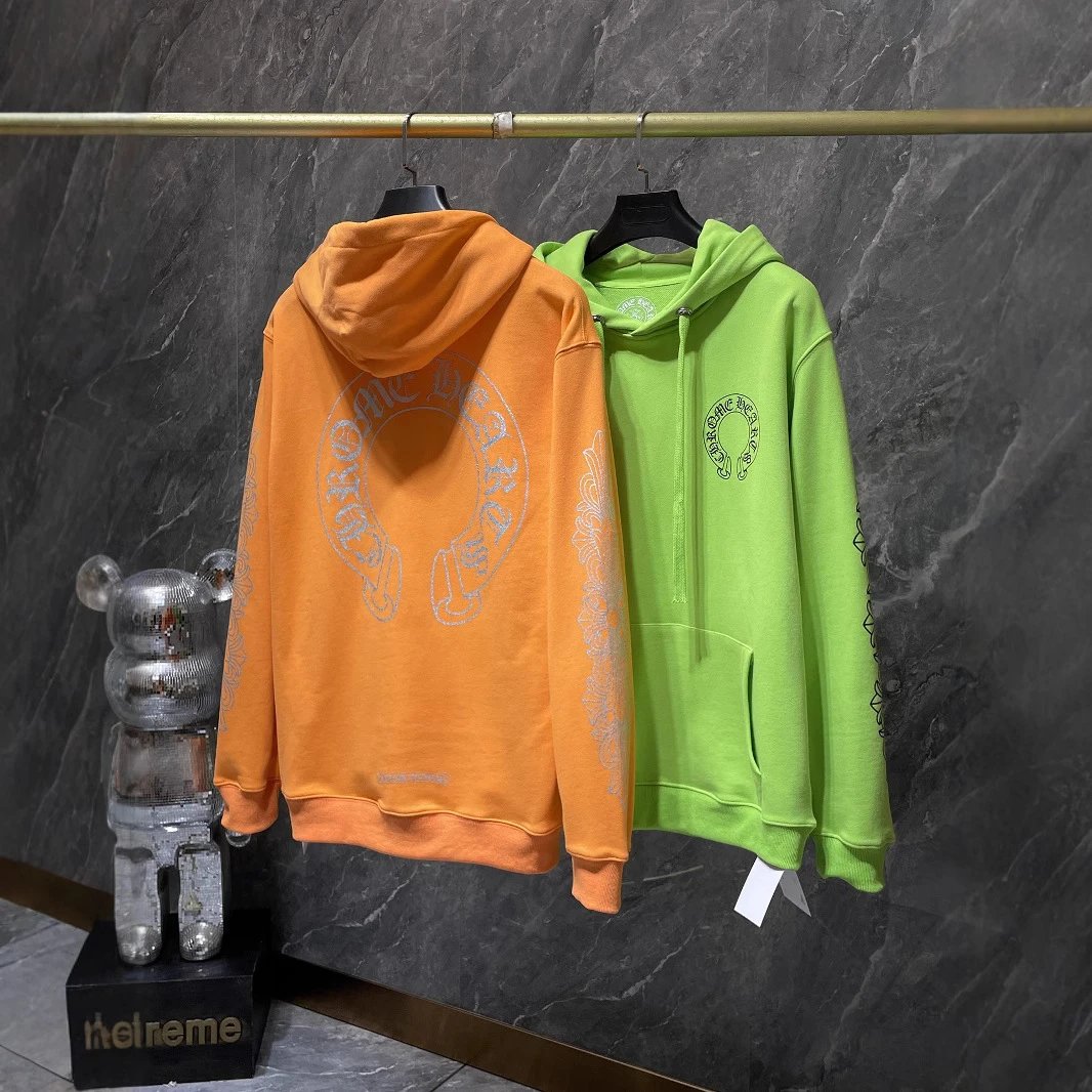 Chrome Hearts Hoodie Black Embroidered Graphic Streetwear