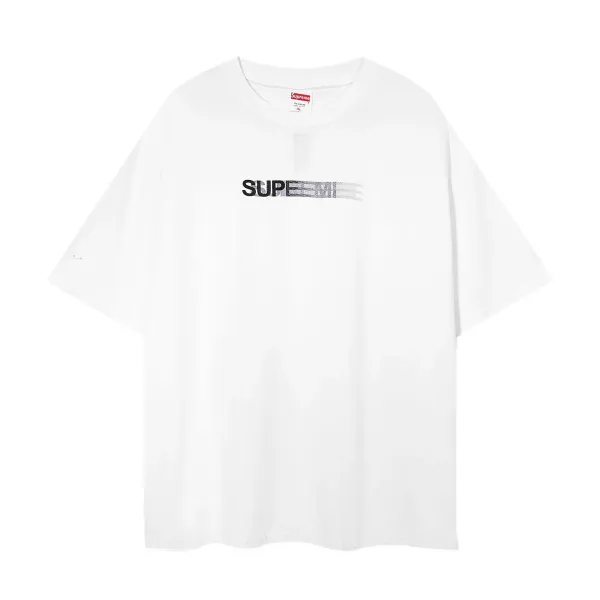 Supreme Box Logo Distorted T-Shirt White T-Shirt - 1