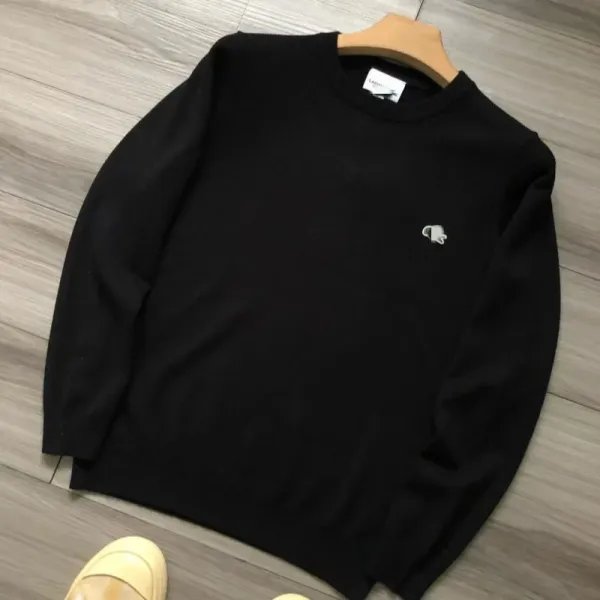 Lacoste Classic Crewneck Beige Sweater - 3