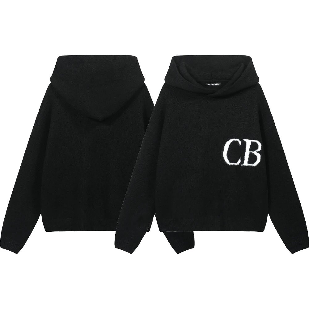 Minimalist Letter Jacquard Women's Couple Sweater photo 6