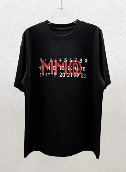 Maison Margiela Numbered Logo Black T-Shirt - 1