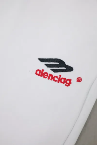 Balenciaga Logo-Embroidered White Sweatpants - 13