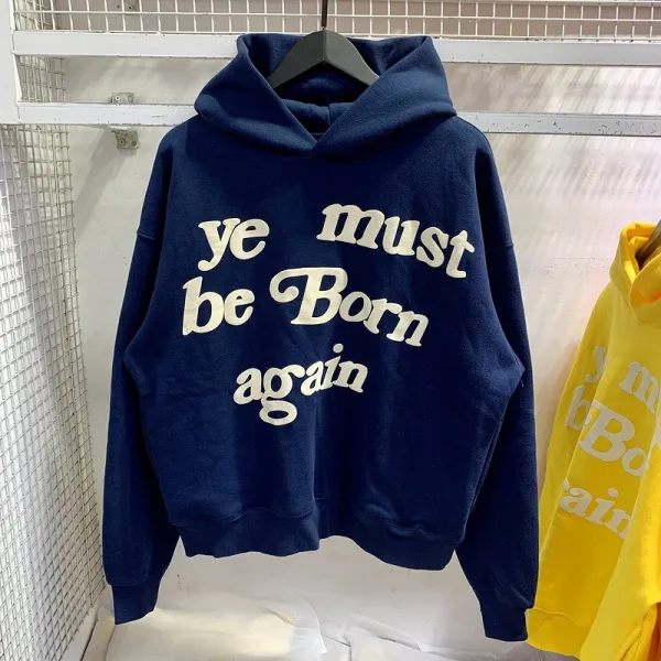 Ye Must Be Born Again Red Oversized Hoodie - 10