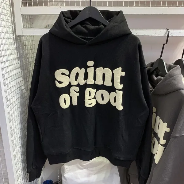 Saint Laurent Saint of God Black Hoodie - 1