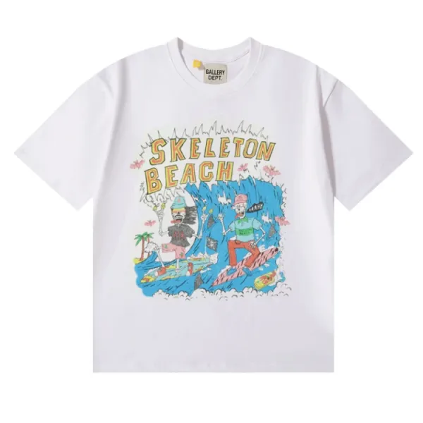 Gallery Dept Skeleton Beach White T-Shirt - 1