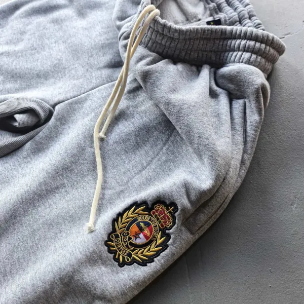 Ralph Lauren Polo Crest Embroidered Gray Sweat Shorts - 13