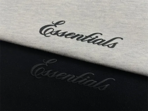 Essentials Oversized Logo Black T-Shirt - 5