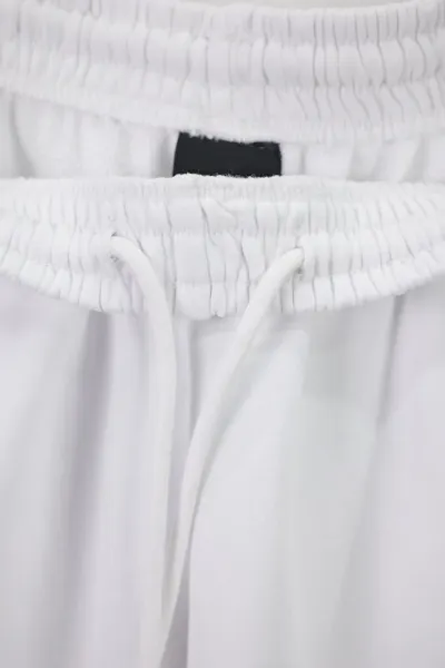Balenciaga Logo-Embroidered White Sweatpants - 15