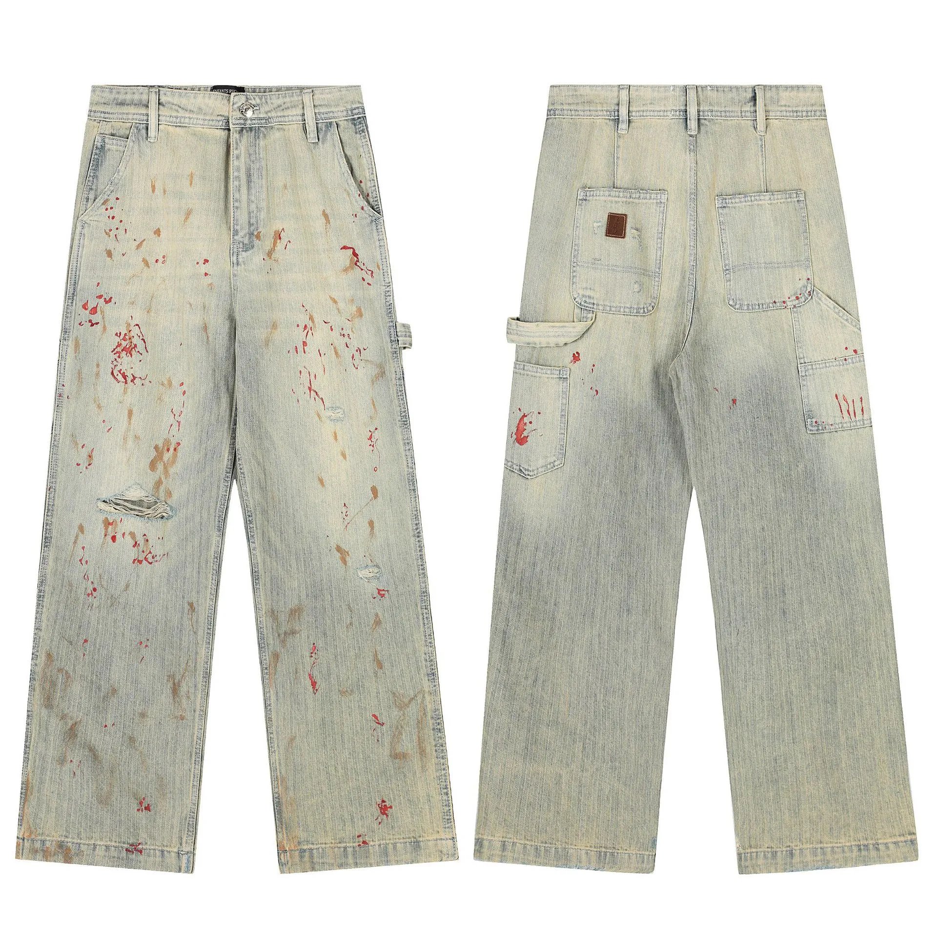 Distressed Logging Denim Jeans photo 2