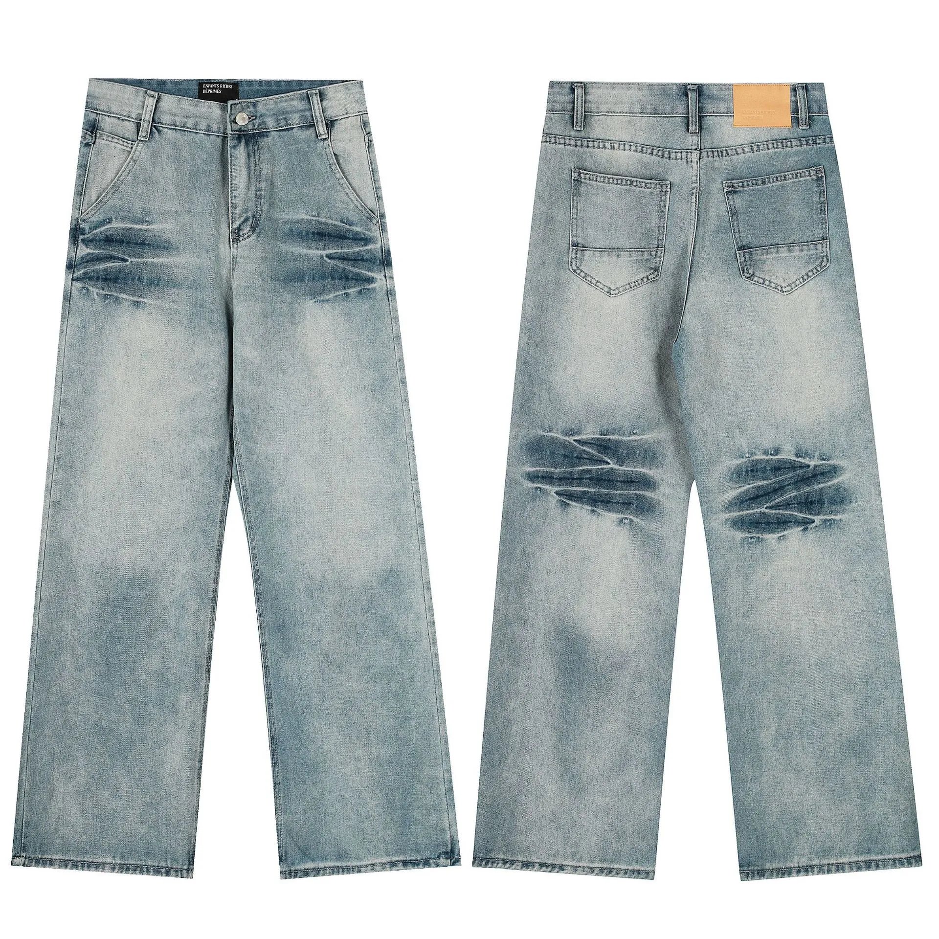 Distressed Logging Denim Jeans photo 5