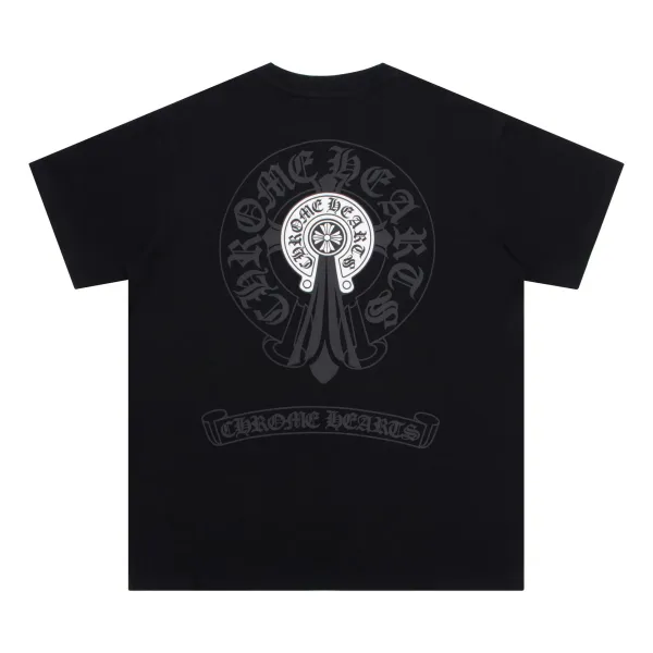 Chrome Hearts Logo Graphic Black T-Shirt - 1