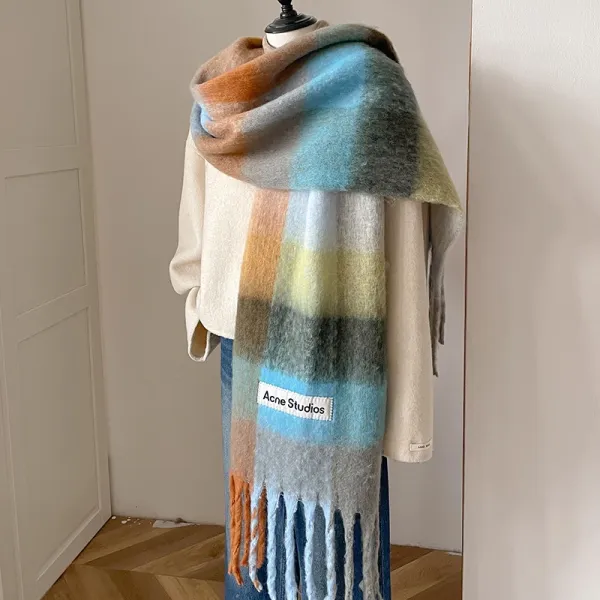 Acne Studios Multicolor Gradient Cashmere Scarf Scarves - 1
