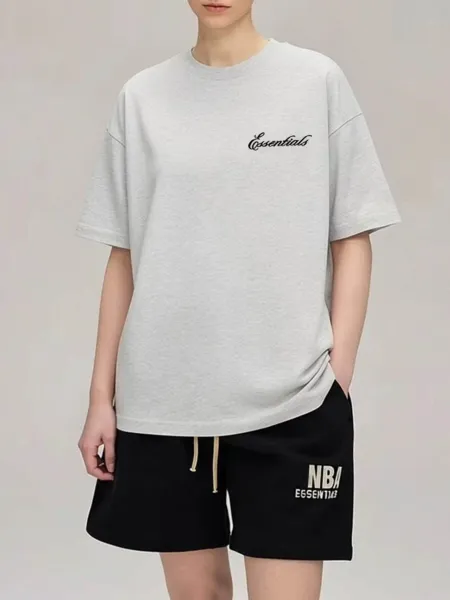 Essentials Oversized Logo Black T-Shirt - 11