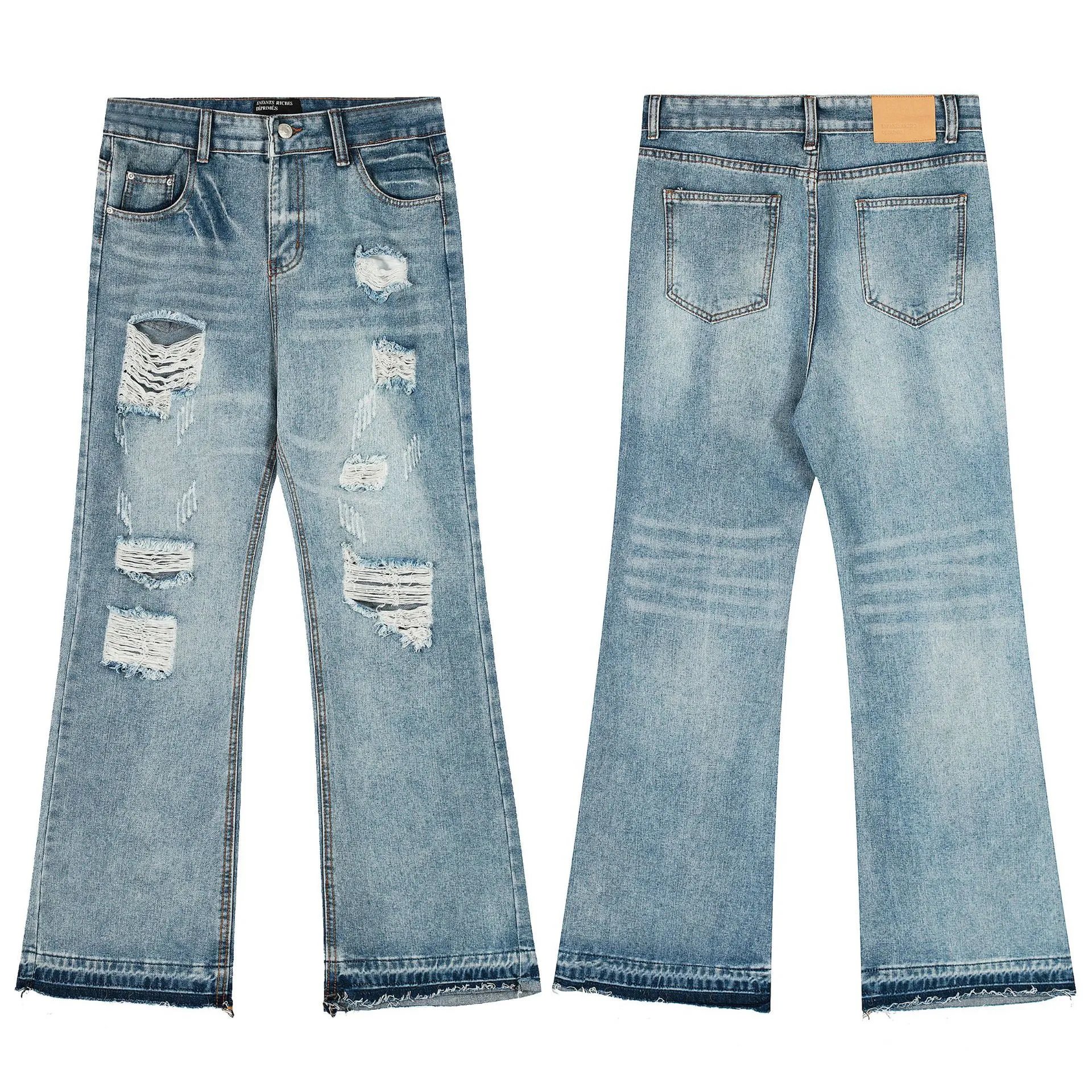 Distressed Logging Denim Jeans photo 4