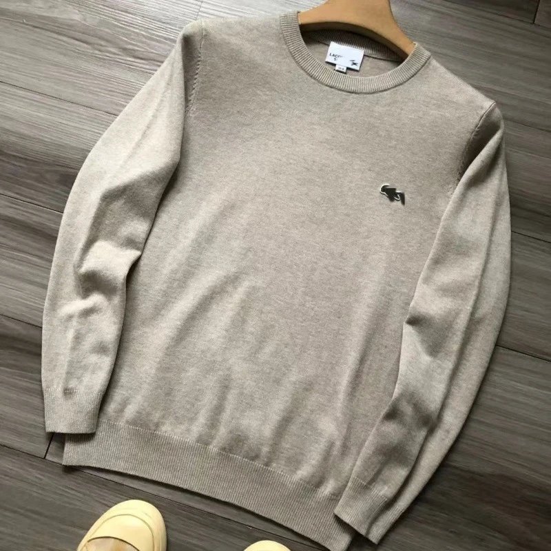Lacoste Classic Crewneck Beige Sweater - 1