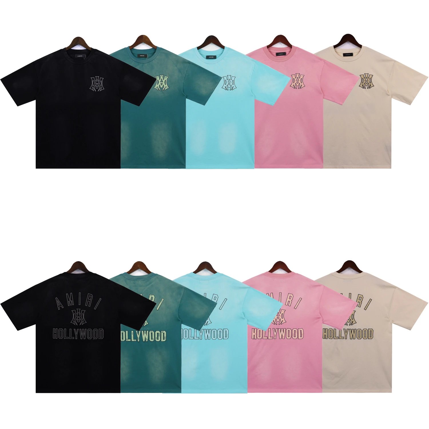 Amiri Hollywood Logo Graphic T-Shirt White - 4
