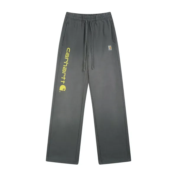 Carhartt Work In Progress Script Logo Sweatpants Gray - 1