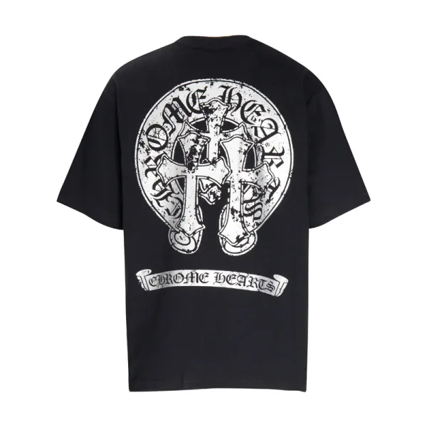 Chrome Hearts Cross Logo Black T-Shirt - 1