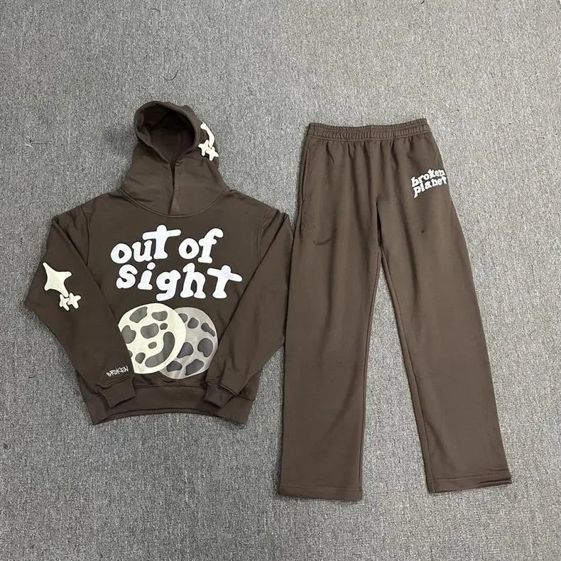 Broken Planet Heartless Love Hoodie Beige - 25