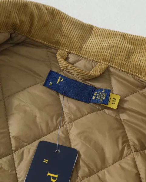 Ralph Lauren Quilted Diamond Stitch Jacket Army Green Outerwear - 27