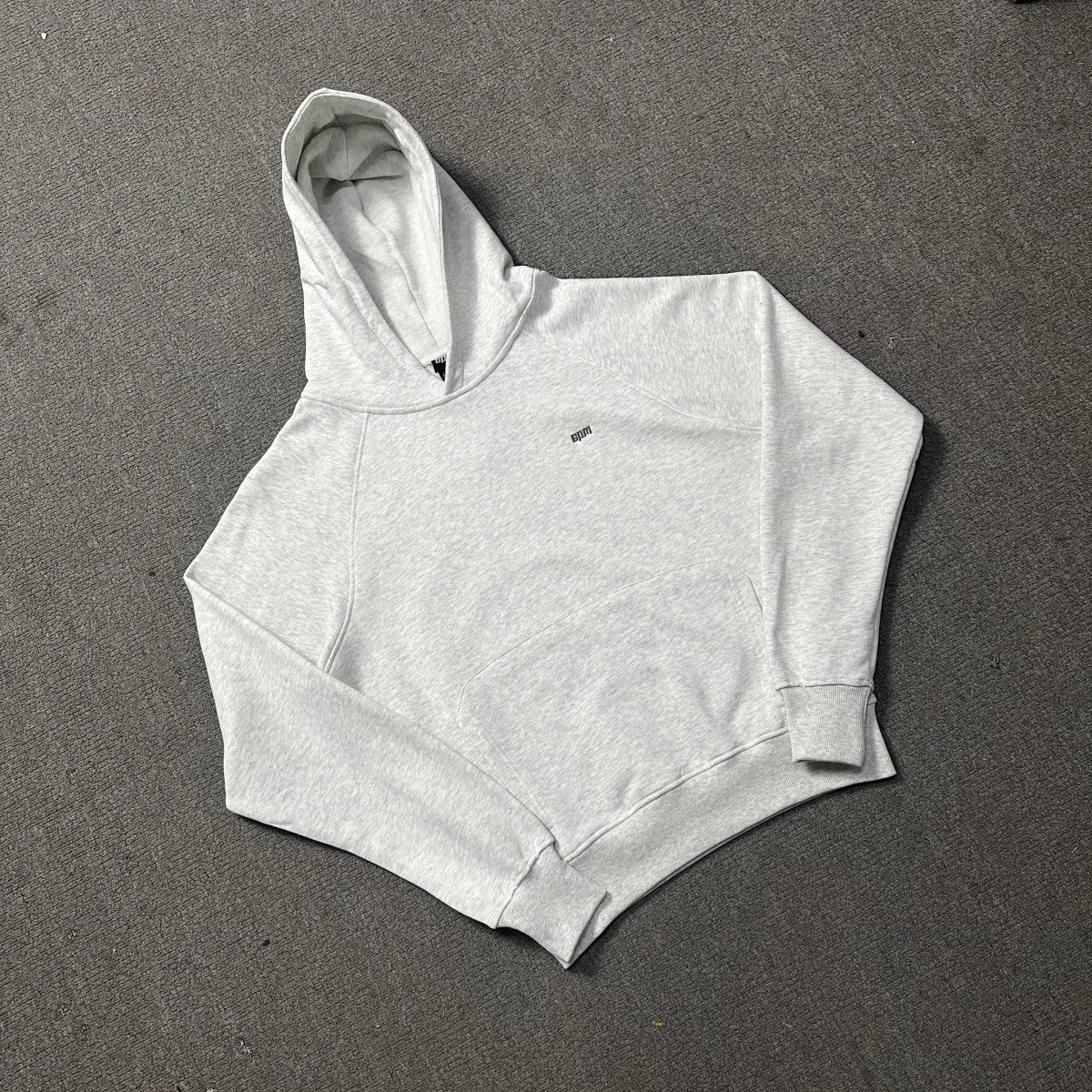 Embroidered Letter Hooded Fleece Sweatshirt and Pants Set photo 8
