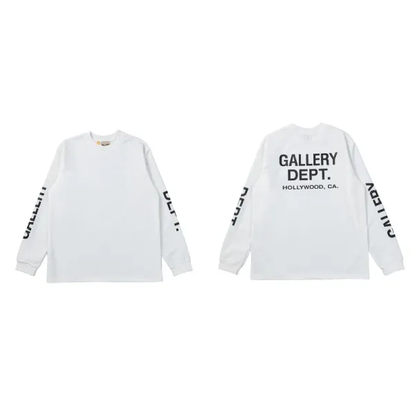 Gallery Dept. Long Sleeve Tee White - 1