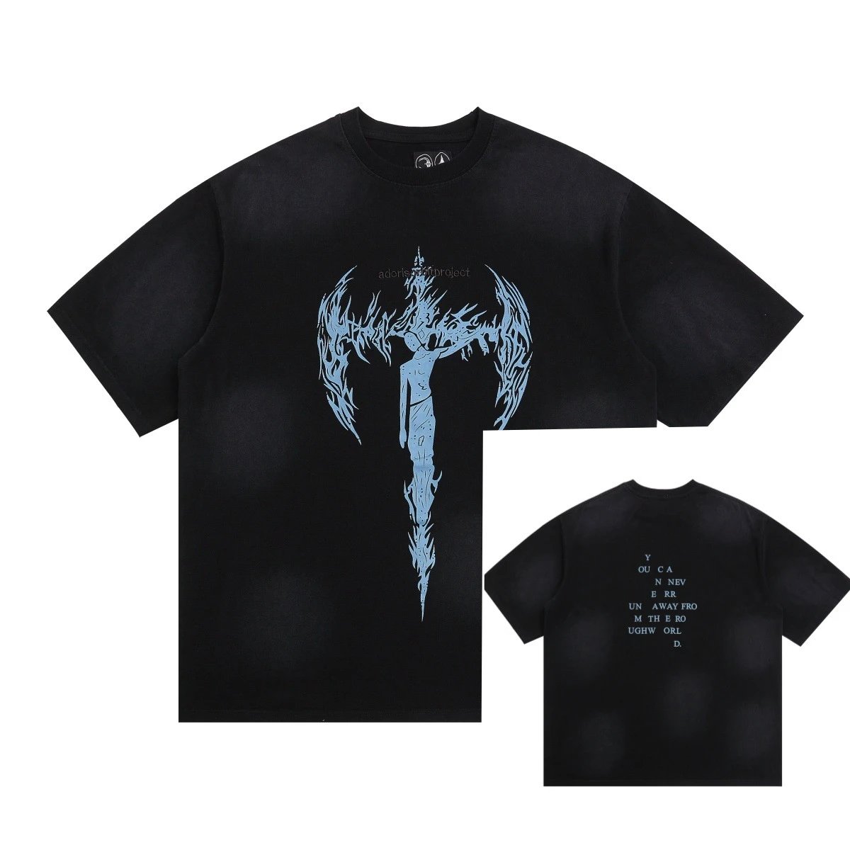 Adonis Project Angelic Crucifix Black T-Shirt - 1
